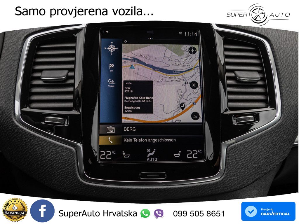 Volvo XC90 2.0 B5 Diesel AWD Automatic ZRAČNI+ACC+GR SJED+KAM