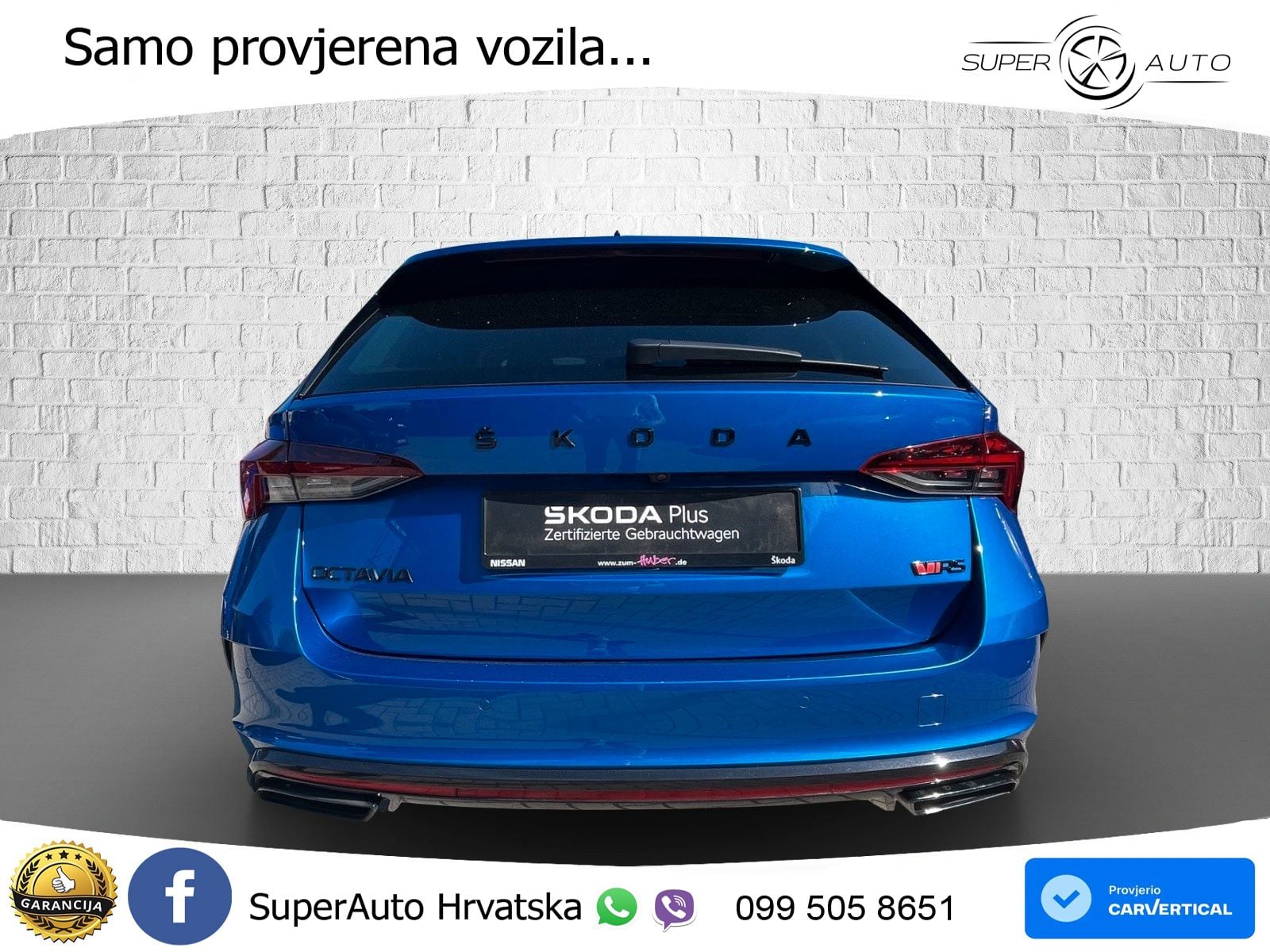 Škoda Octavia Combi RS 2.0 TDI (200 KS) 4x4 DSG LED+GR SJED+ACC
