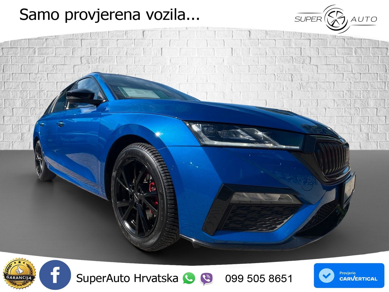 Škoda Octavia Combi RS 2.0 TDI (200 KS) 4x4 DSG LED+GR SJED+ACC