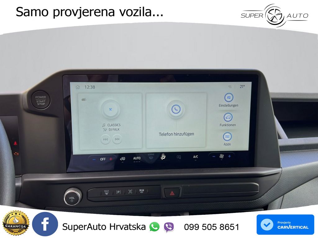 Ford Transit Custom 280 L1 Trend FWD Navi LED SHZ Key 110 KS