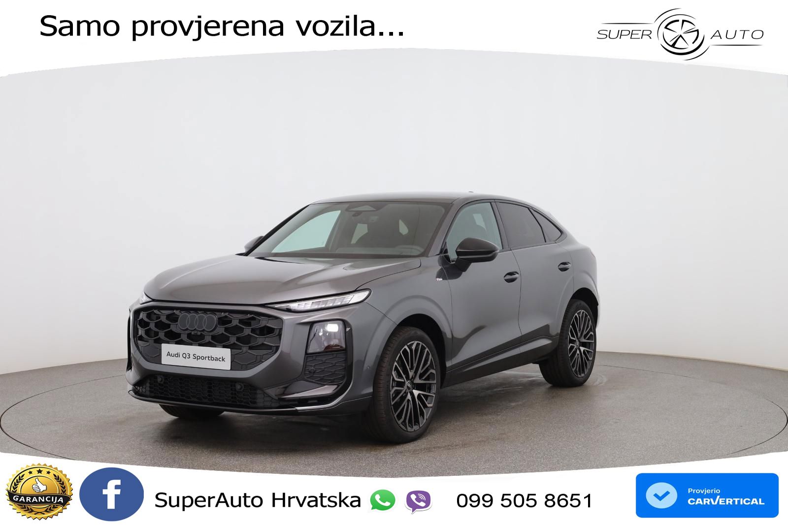 Audi Q3 III Sportback 2.0 TFSI (204 KS) quattro S tronic MATRIX+GR SJED+KAM