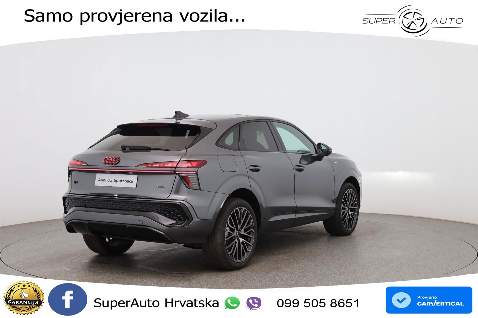 Audi Q3 III Sportback 2.0 TFSI (204 KS) quattro S tronic MATRIX+GR SJED+KAM
