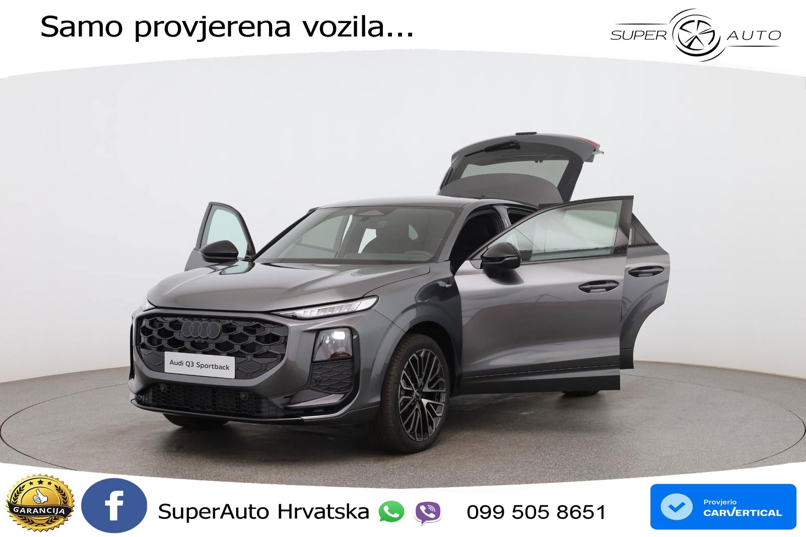 Audi Q3 III Sportback 2.0 TFSI (204 KS) quattro S tronic MATRIX+GR SJED+KAM
