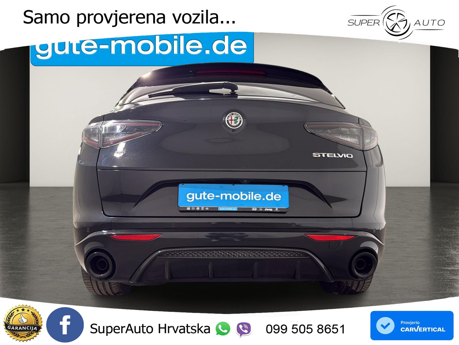 Alfa Romeo Stelvio 2.2 MultiJet II (210 KS) Q4 Automatic LED+GR SJED+ACC