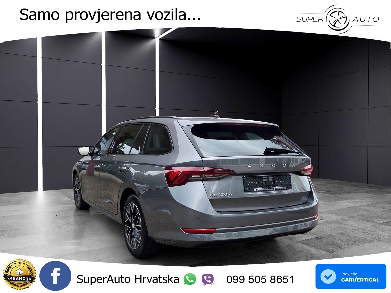 Škoda Octavia Combi 2.0 TDI (150 KS) DSG LED+GR SJED+ACC