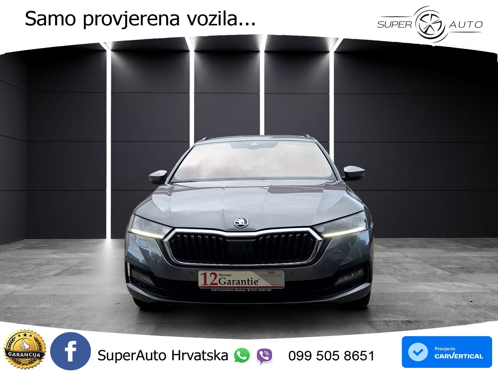 Škoda Octavia Combi 2.0 TDI (150 KS) DSG LED+GR SJED+ACC