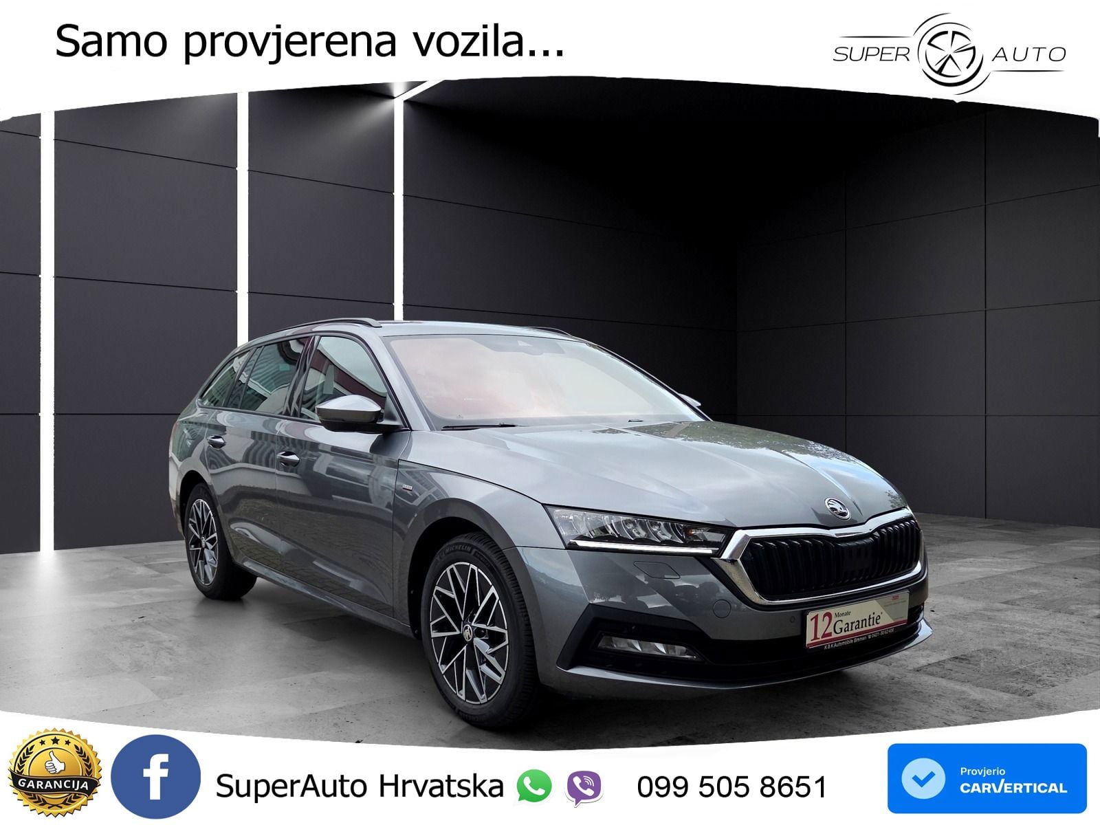 Škoda Octavia Combi 2.0 TDI (150 KS) DSG LED+GR SJED+ACC