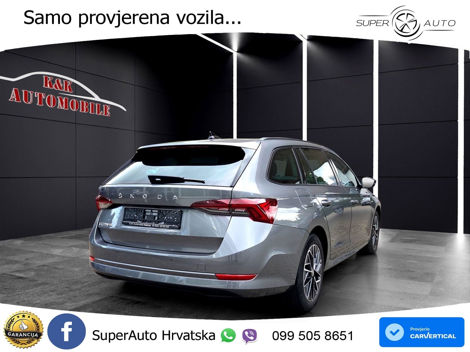 Škoda Octavia Combi 2.0 TDI (150 KS) DSG LED+GR SJED+ACC