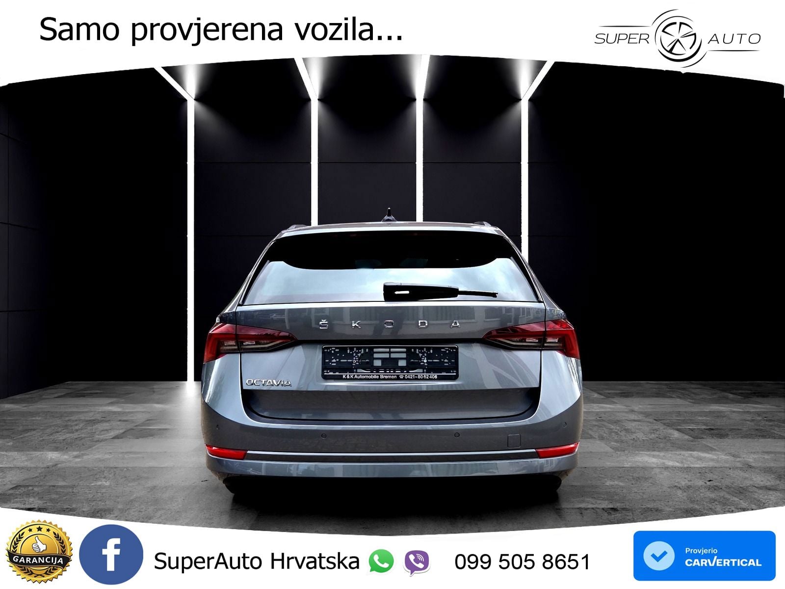 Škoda Octavia Combi 2.0 TDI (150 KS) DSG LED+GR SJED+ACC