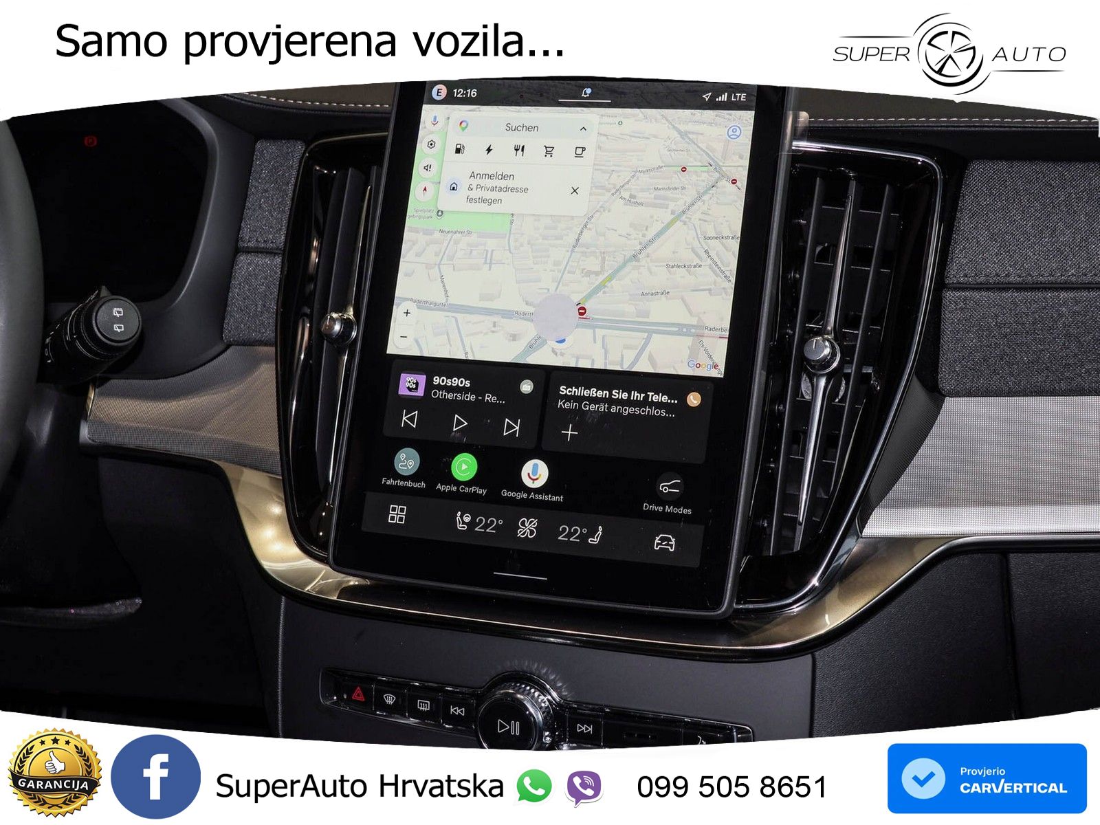 Volvo XC90 2.0 T8 AWD Automatic ZRAČNI+ACC+GR SJED+KAM+PANO