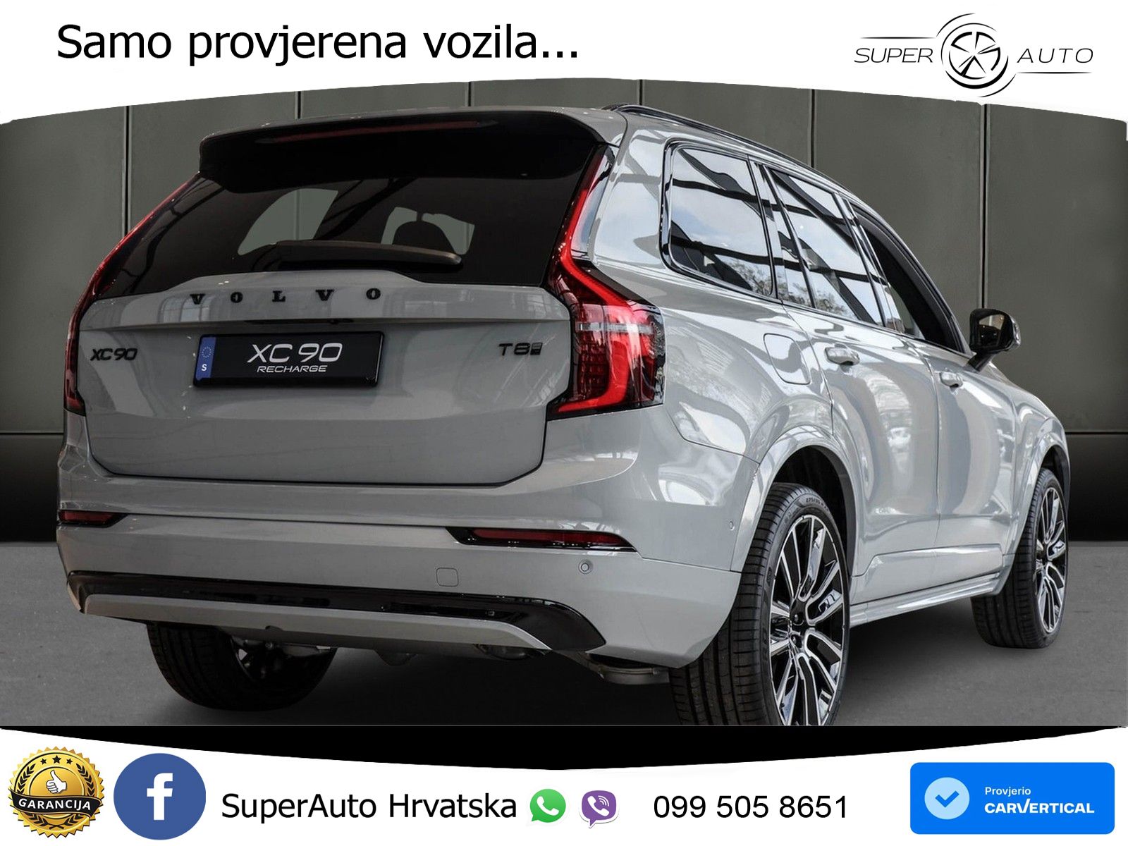 Volvo XC90 2.0 T8 AWD Automatic ZRAČNI+ACC+GR SJED+KAM+PANO