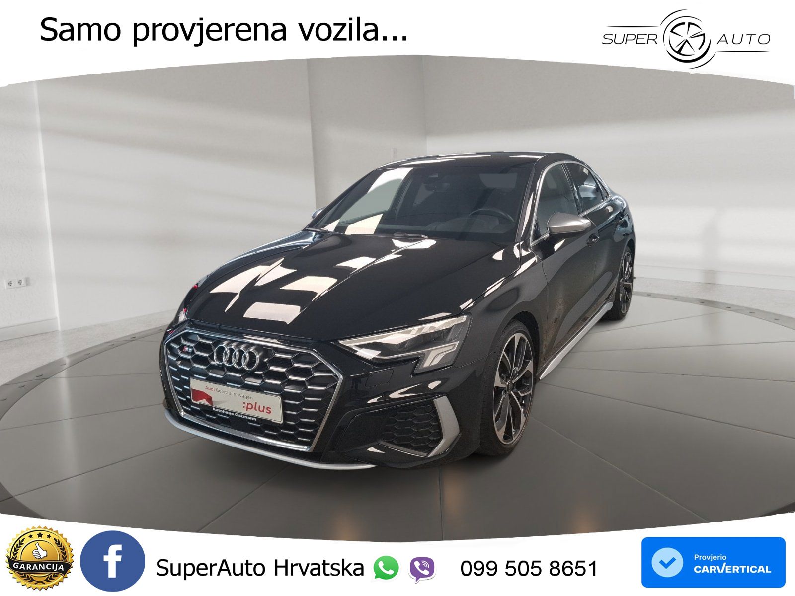 Audi S3 Limuzina 2.0 TFSI (310 KS) quattro S tronic LED+GR SJED+ACC