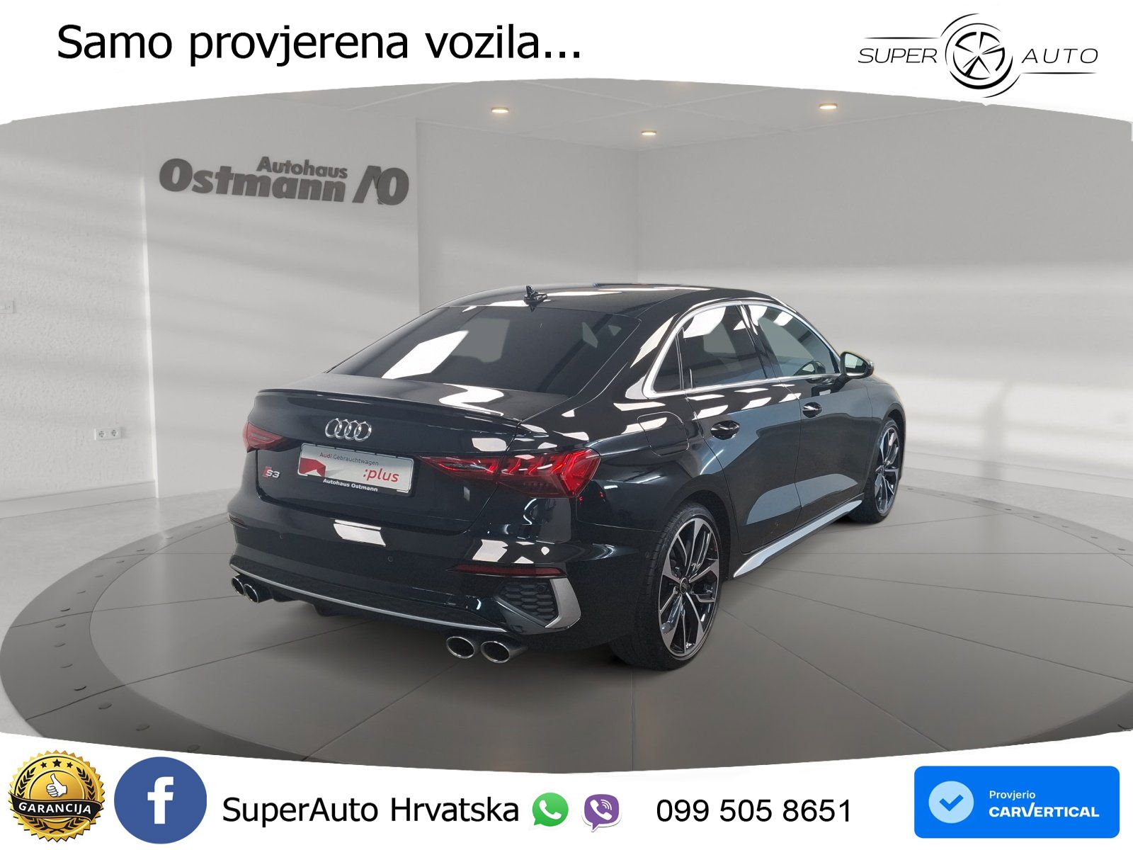 Audi S3 Limuzina 2.0 TFSI (310 KS) quattro S tronic LED+GR SJED+ACC