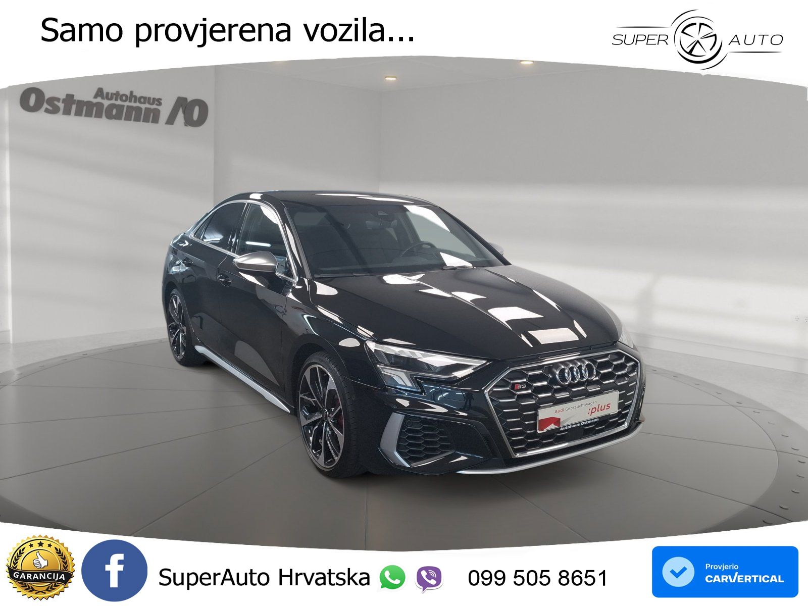 Audi S3 Limuzina 2.0 TFSI (310 KS) quattro S tronic LED+GR SJED+ACC