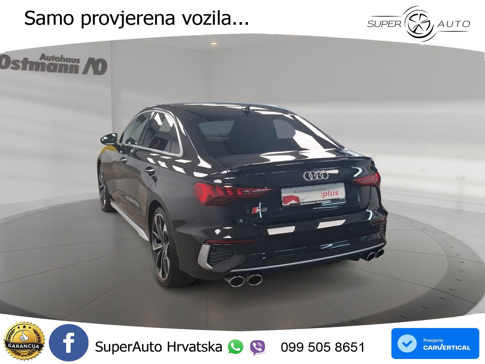 Audi S3 Limuzina 2.0 TFSI (310 KS) quattro S tronic LED+GR SJED+ACC