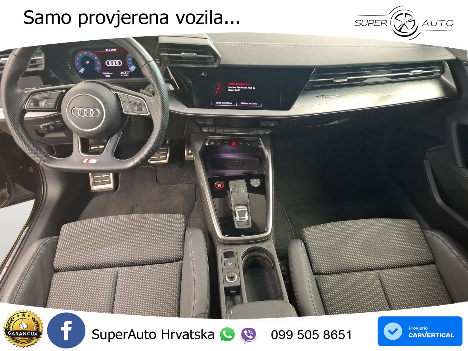 Audi S3 Limuzina 2.0 TFSI (310 KS) quattro S tronic LED+GR SJED+ACC