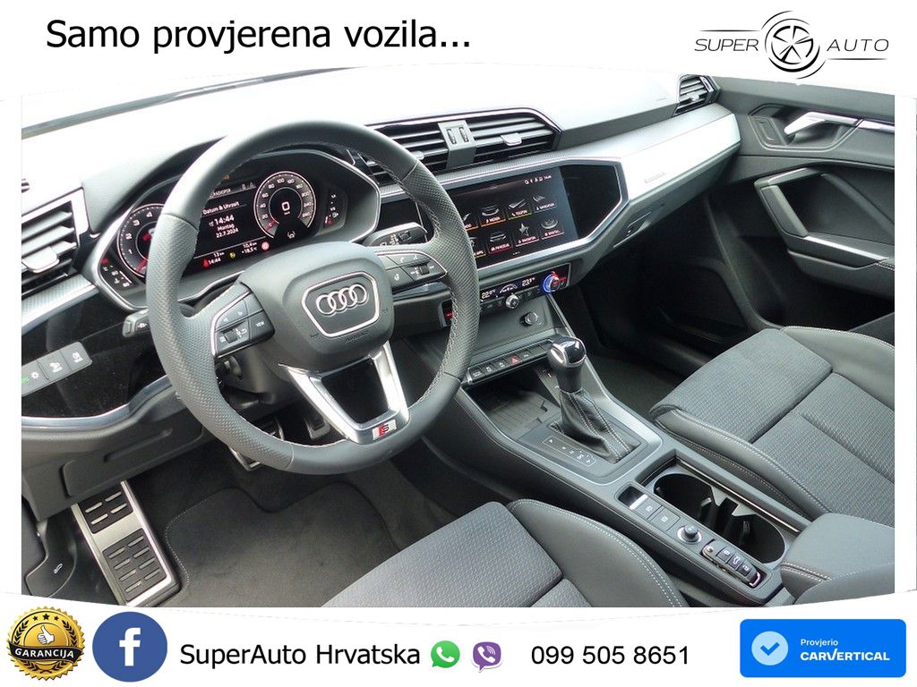 Audi Q3 II Sportback 40 TFSI (190 KS) quattro S tronic S line MATRIX+GR SJED+KAM