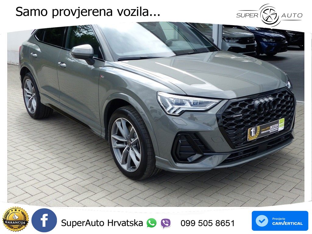 Audi Q3 II Sportback 40 TFSI (190 KS) quattro S tronic S line MATRIX+GR SJED+KAM