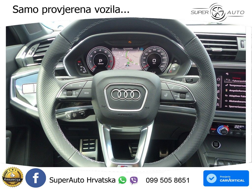 Audi Q3 II Sportback 40 TFSI (190 KS) quattro S tronic S line MATRIX+GR SJED+KAM