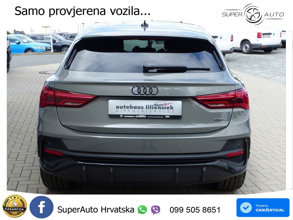 Audi Q3 II Sportback 40 TFSI (190 KS) quattro S tronic S line MATRIX+GR SJED+KAM