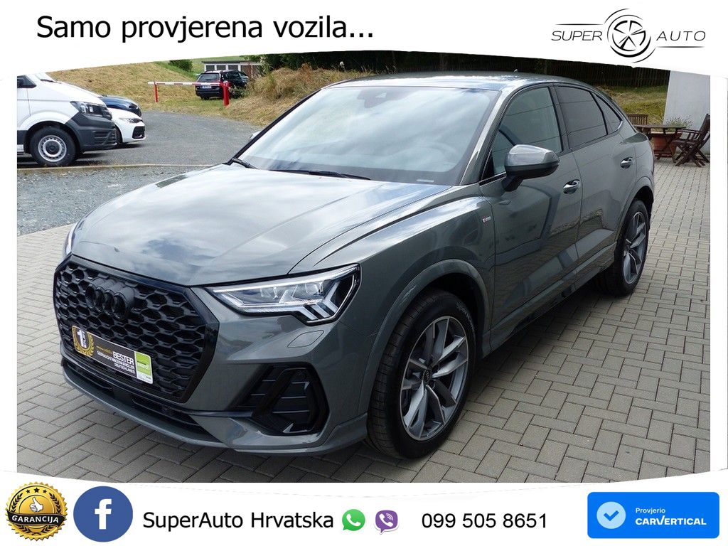 Audi Q3 II Sportback 40 TFSI (190 KS) quattro S tronic S line MATRIX+GR SJED+KAM