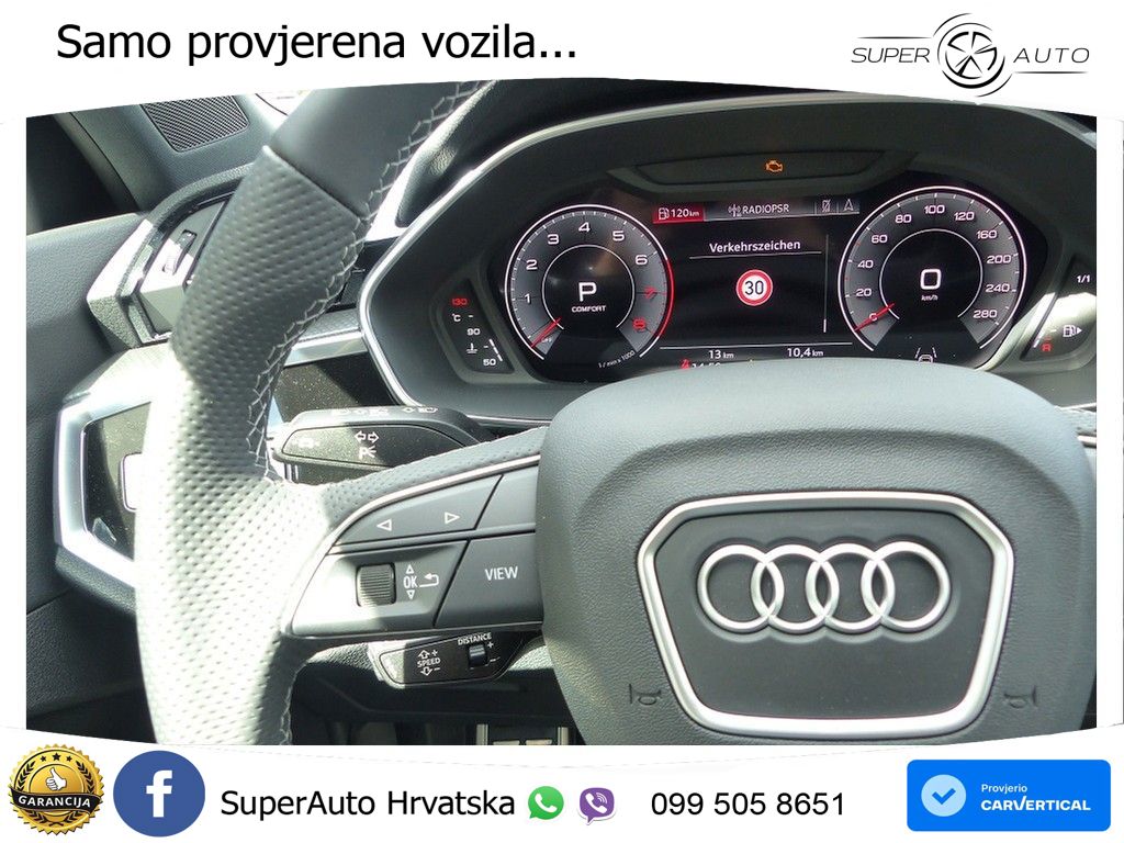 Audi Q3 II Sportback 40 TFSI (190 KS) quattro S tronic S line MATRIX+GR SJED+KAM