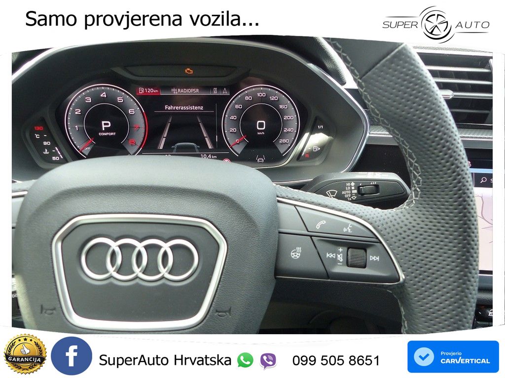 Audi Q3 II Sportback 40 TFSI (190 KS) quattro S tronic S line MATRIX+GR SJED+KAM