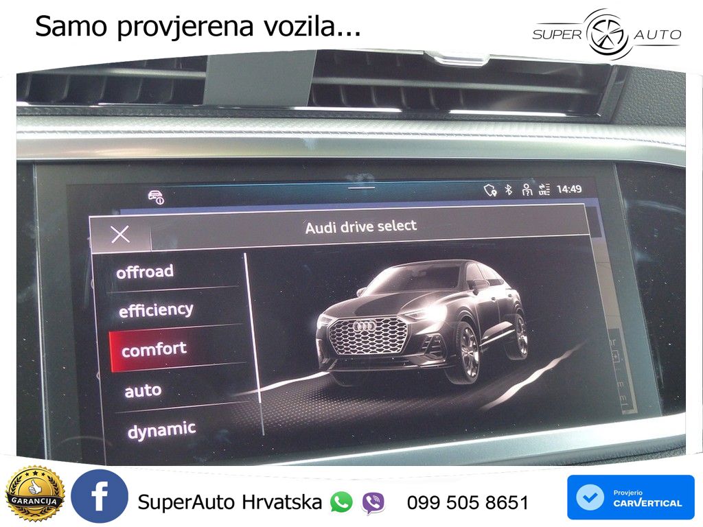 Audi Q3 II Sportback 40 TFSI (190 KS) quattro S tronic S line MATRIX+GR SJED+KAM