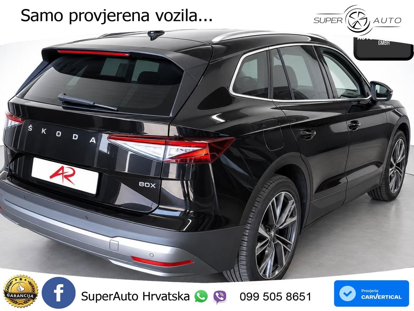 Škoda Enyaq iV 80x 82 kWh (265 KS) AWD Suite LED+GR SJED+ACC