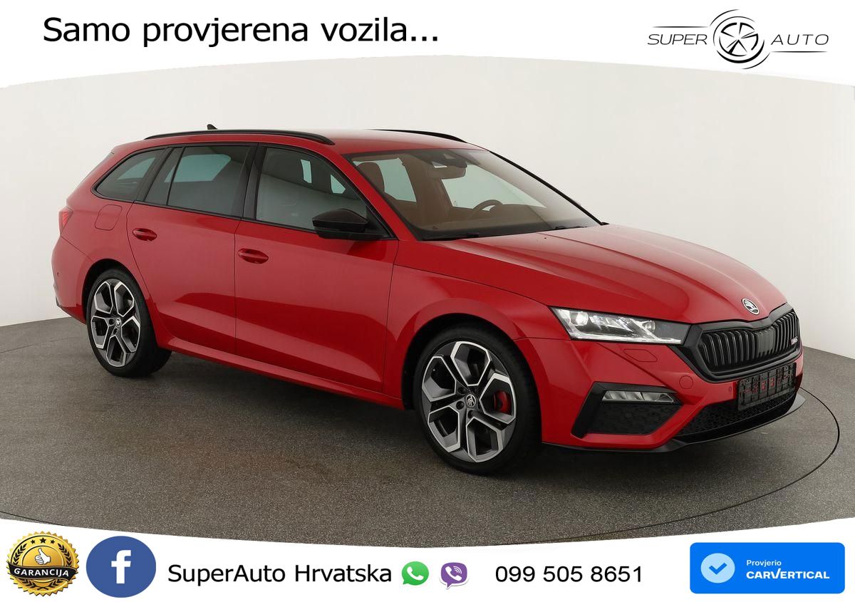 Škoda Octavia Combi RS 2.0 TDI (200 KS) 4x4 DSG LED+GR SJED+ACC
