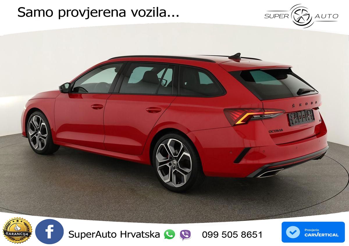Škoda Octavia Combi RS 2.0 TDI (200 KS) 4x4 DSG LED+GR SJED+ACC
