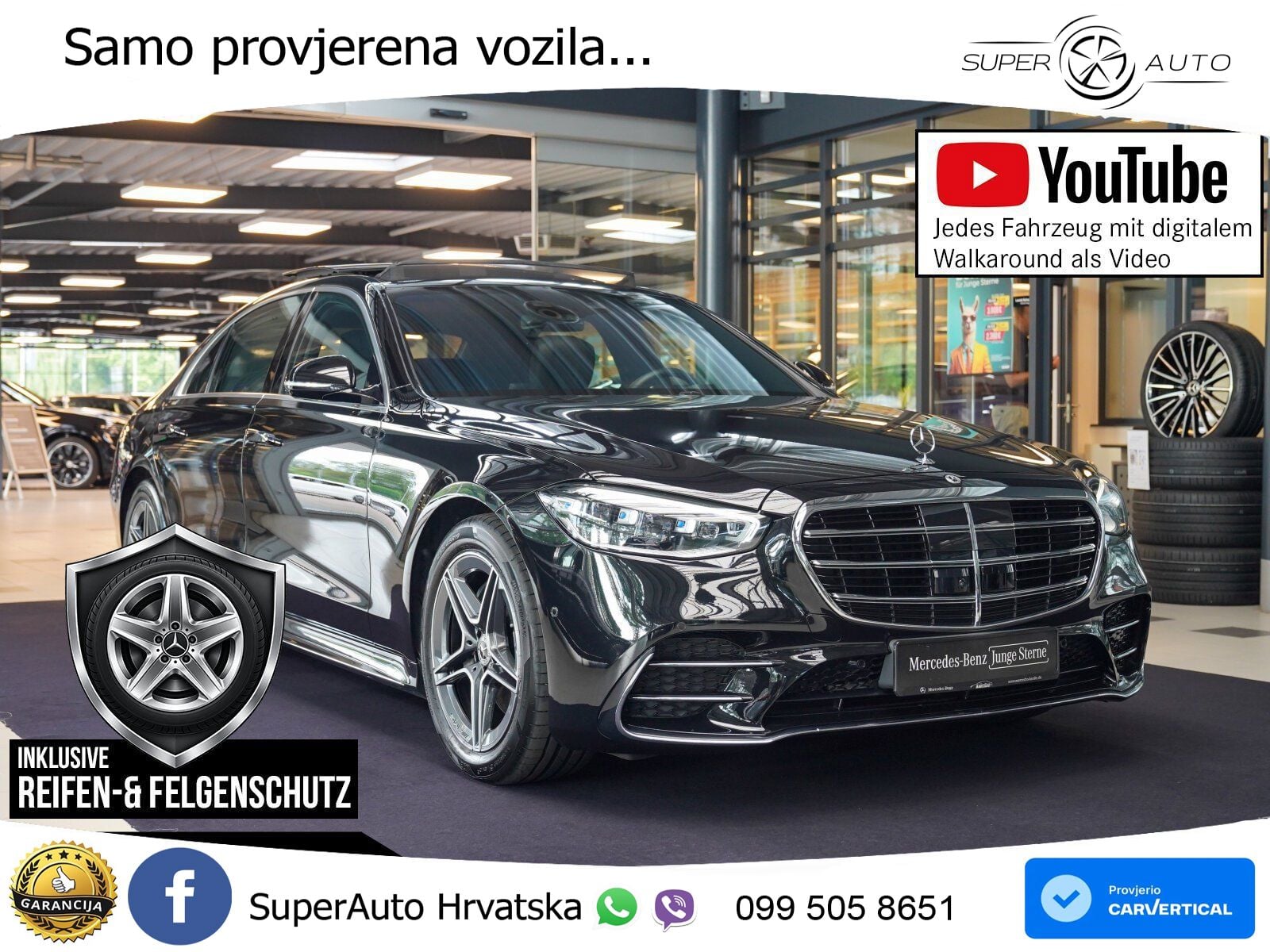 Mercedes S 450d (367 KS) EQ Boost 4MATIC 9G-TRONIC AMG ACC+HEAD+4xGR SJED+360+PANO