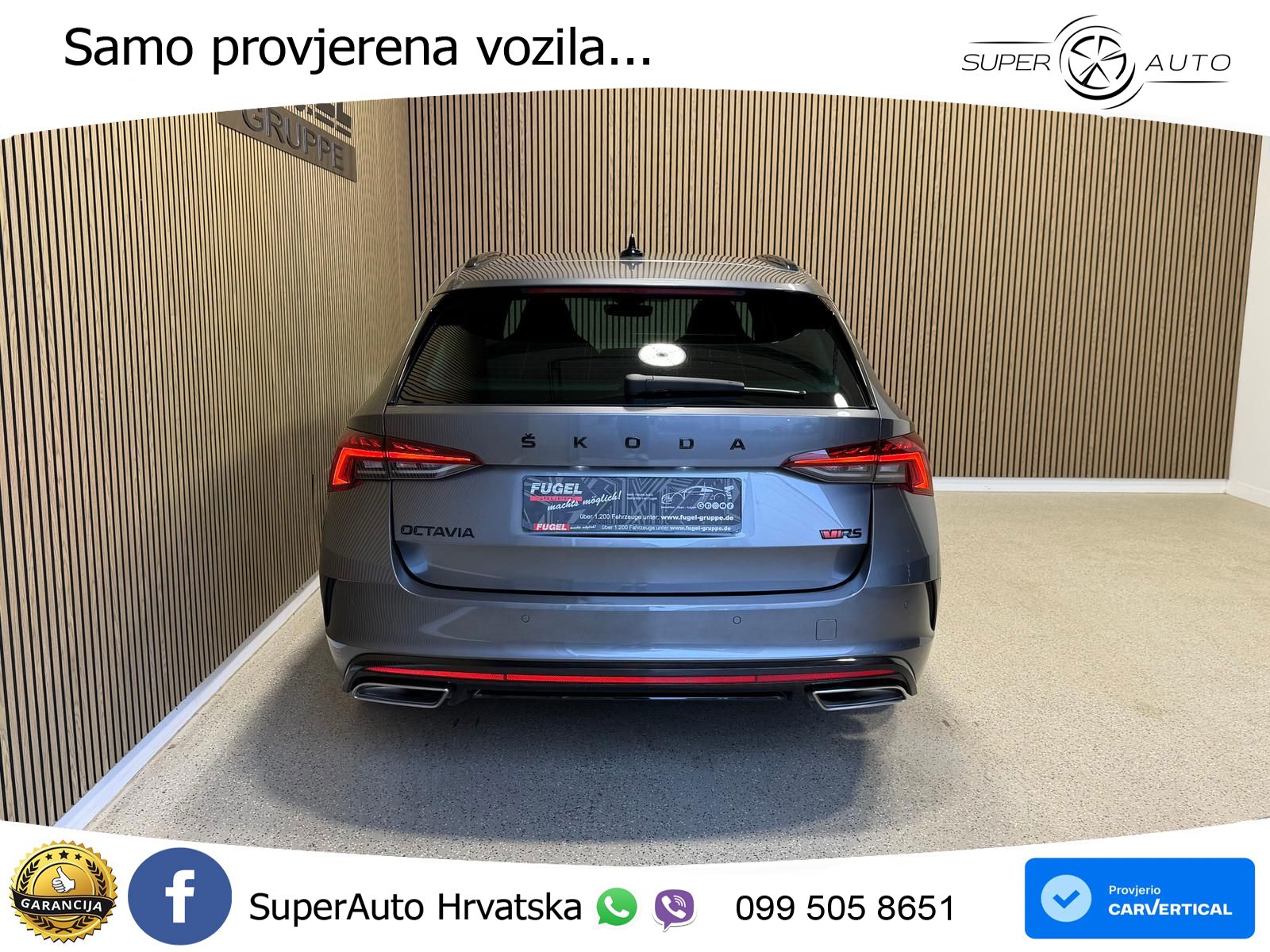 Škoda Octavia Combi RS 2.0 TDI (200 KS) DSG LED+GR SJED+ACC