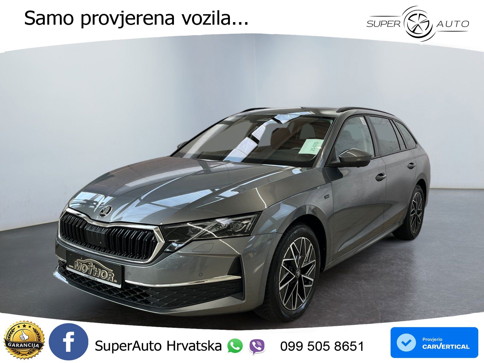 Škoda Octavia Combi 2.0 TDI (150 KS) DSG MATRIX+GR SJED+KAM