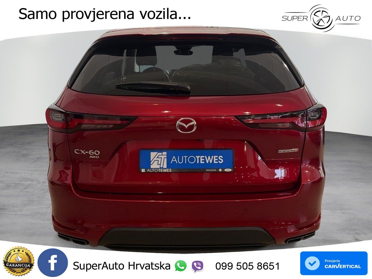 Mazda CX-60 3.3 e-Skyactiv D (254 KS) AWD Automatic LED+ACC