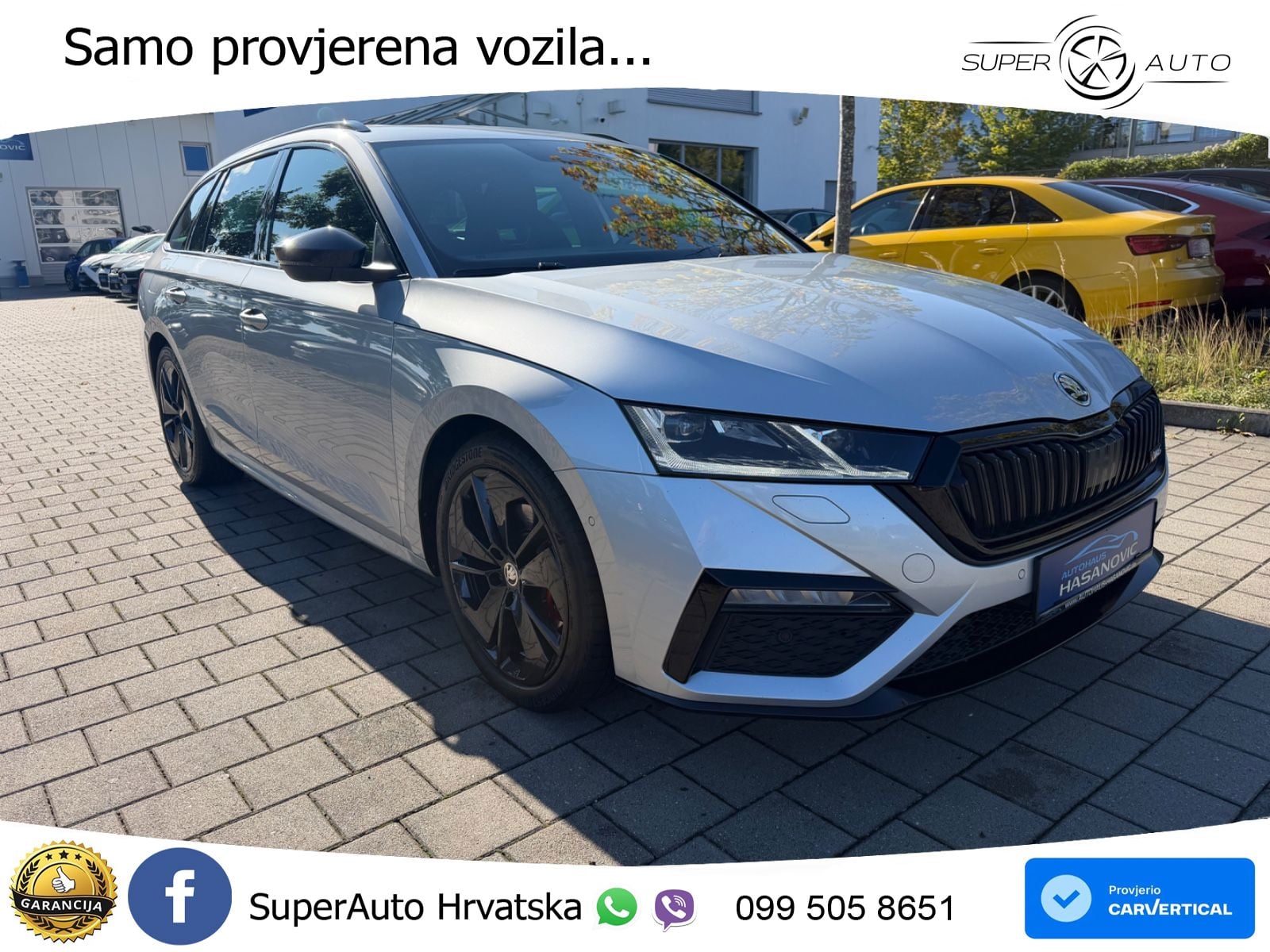 Škoda Octavia Combi RS 2.0 TDI (200 KS) DSG LED+GR SJED+ACC