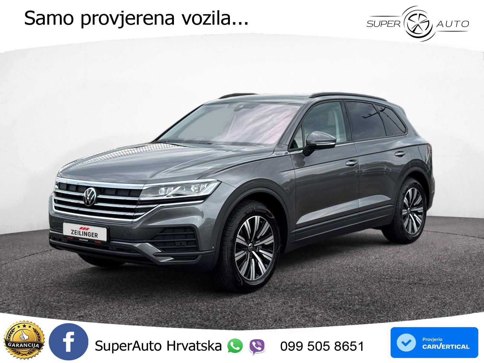 Volkswagen Touareg 3.0 V6 TDI (286 KS) 4MOTION Tiptronic ZRAČNI+ACC+GR SJED+KAM+PANO