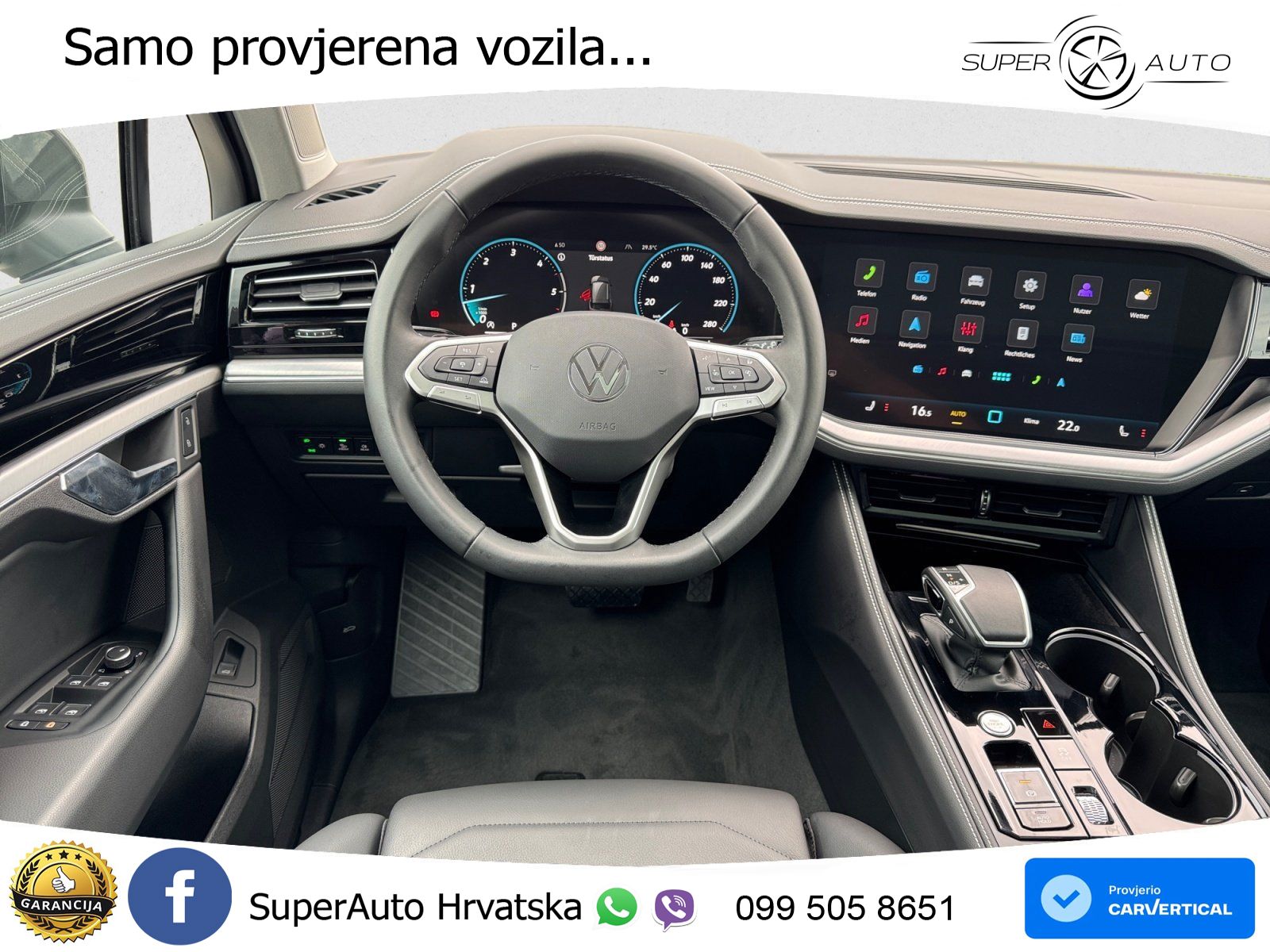 Volkswagen Touareg 3.0 V6 TDI (286 KS) 4MOTION Tiptronic ZRAČNI+ACC+GR SJED+KAM+PANO