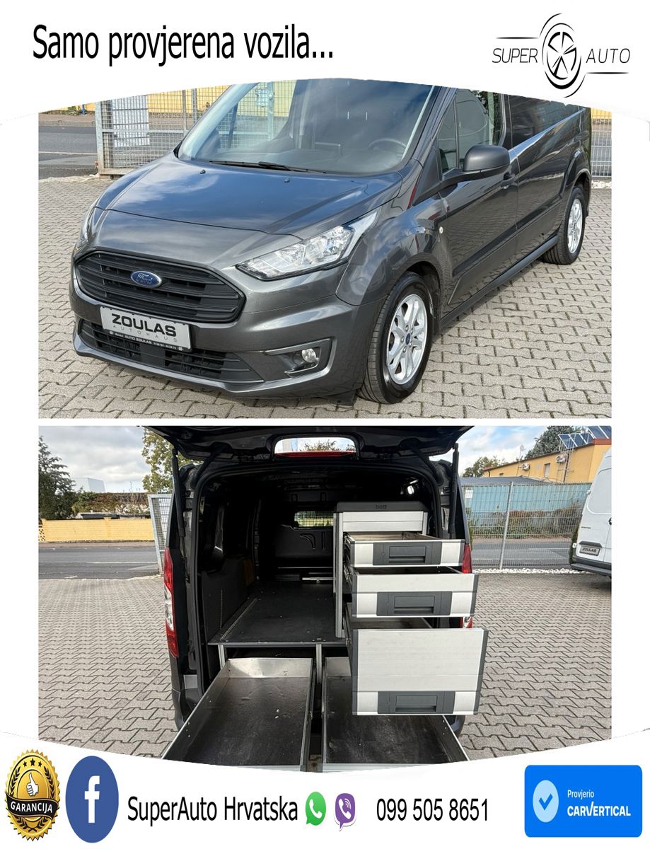 Ford Transit Connect lang L2 Klima/Kam/NAVI/Bott/EU6d 101 KS