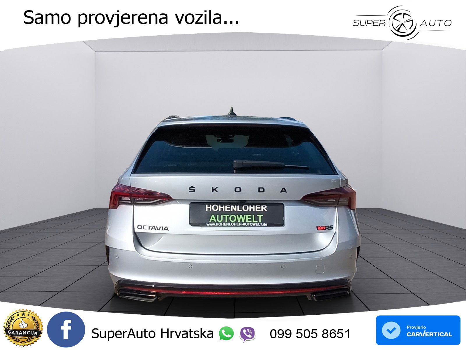 Škoda Octavia Combi RS 2.0 TDI (200 KS) 4x4 DSG LED+GR SJED+ACC