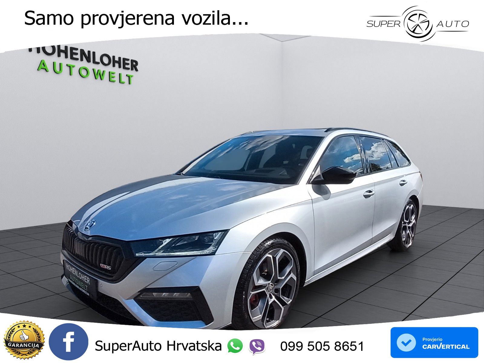 Škoda Octavia Combi RS 2.0 TDI (200 KS) 4x4 DSG LED+GR SJED+ACC