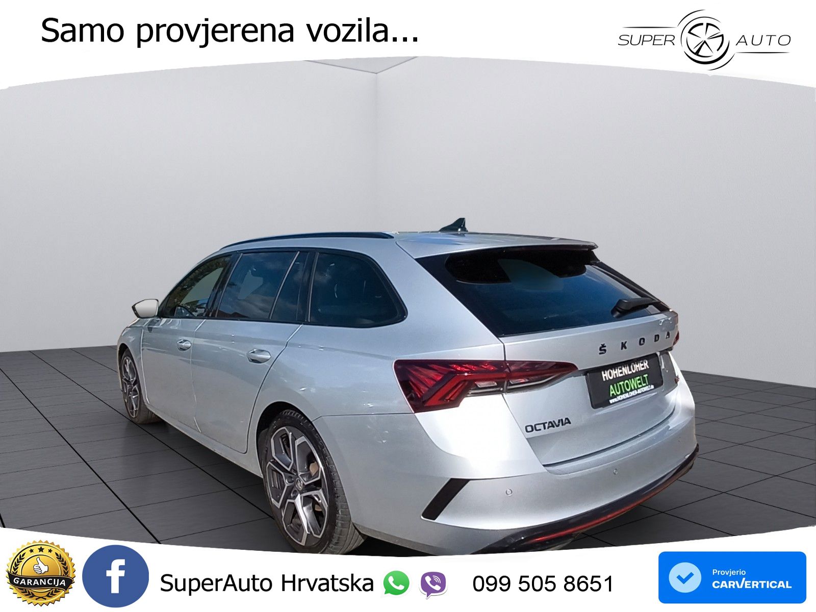 Škoda Octavia Combi RS 2.0 TDI (200 KS) 4x4 DSG LED+GR SJED+ACC