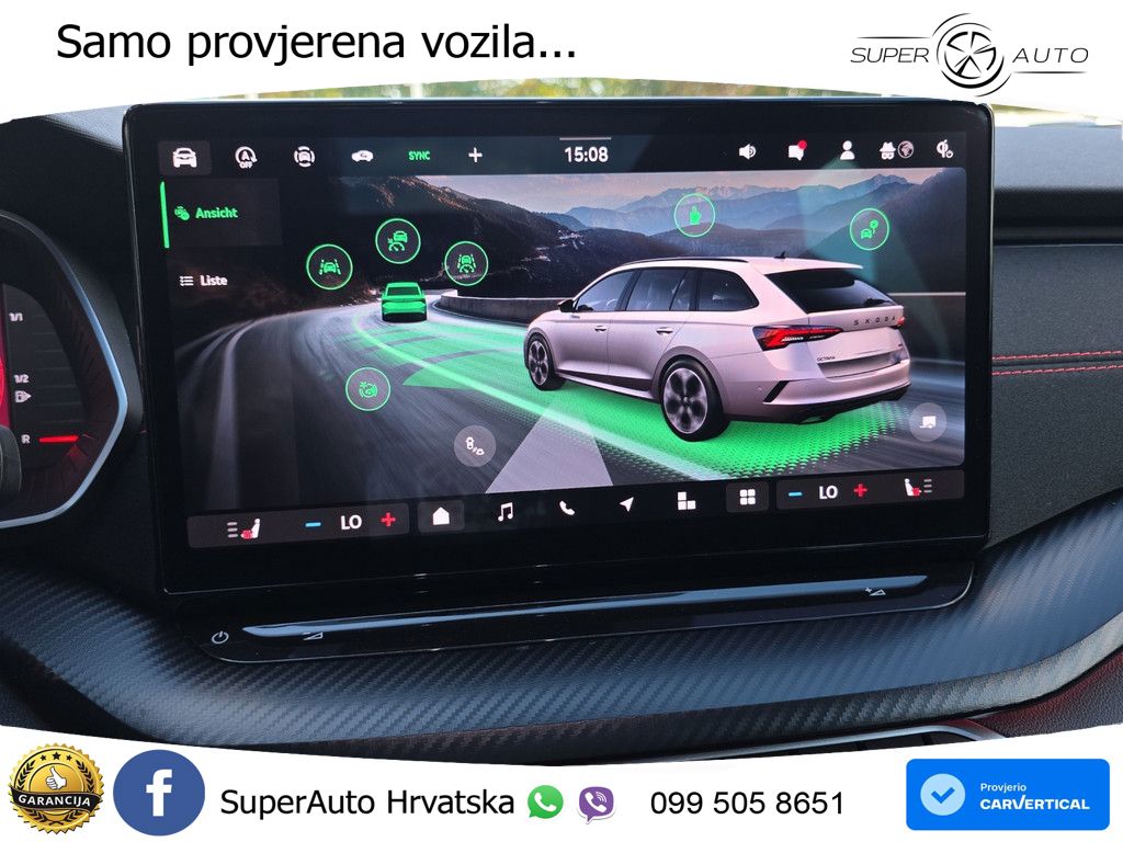 Škoda Octavia Combi RS 2.0 TSI (265 KS) DSG LED+GR SJED+ACC