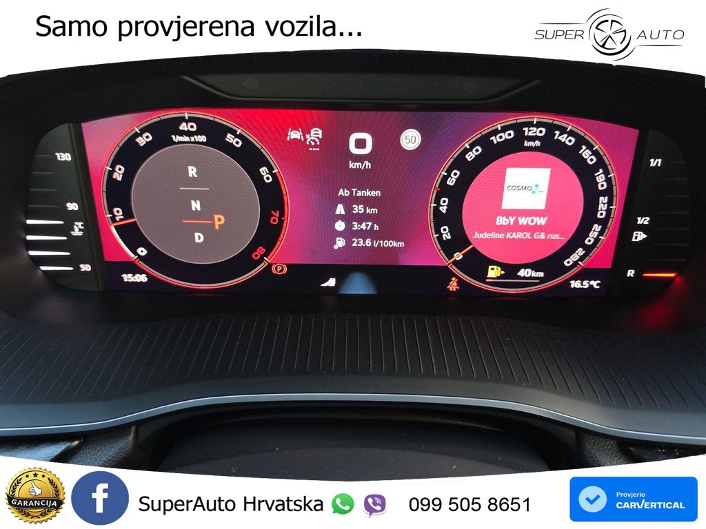 Škoda Octavia Combi RS 2.0 TSI (265 KS) DSG LED+GR SJED+ACC