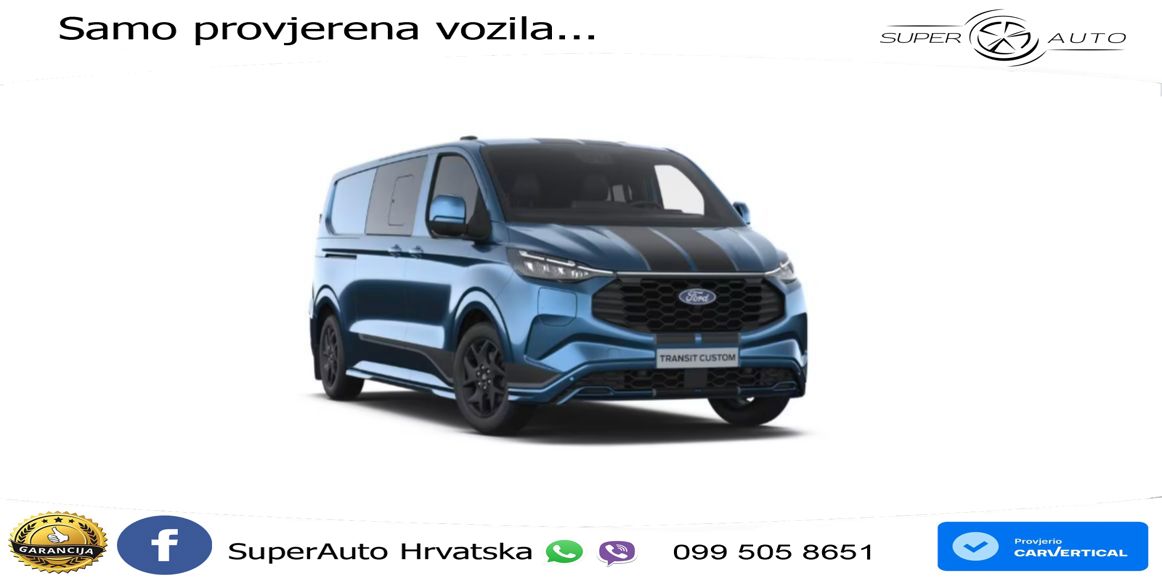 Ford Transit Custom DoKa Sport 320 L2 PHEV AHK*ACC*36 232 KS