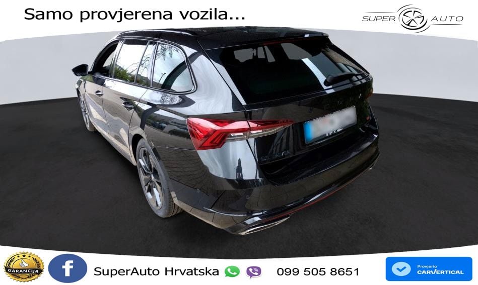 Škoda Octavia Combi RS 2.0 TDI (200 KS) DSG LED+GR SJED+ACC