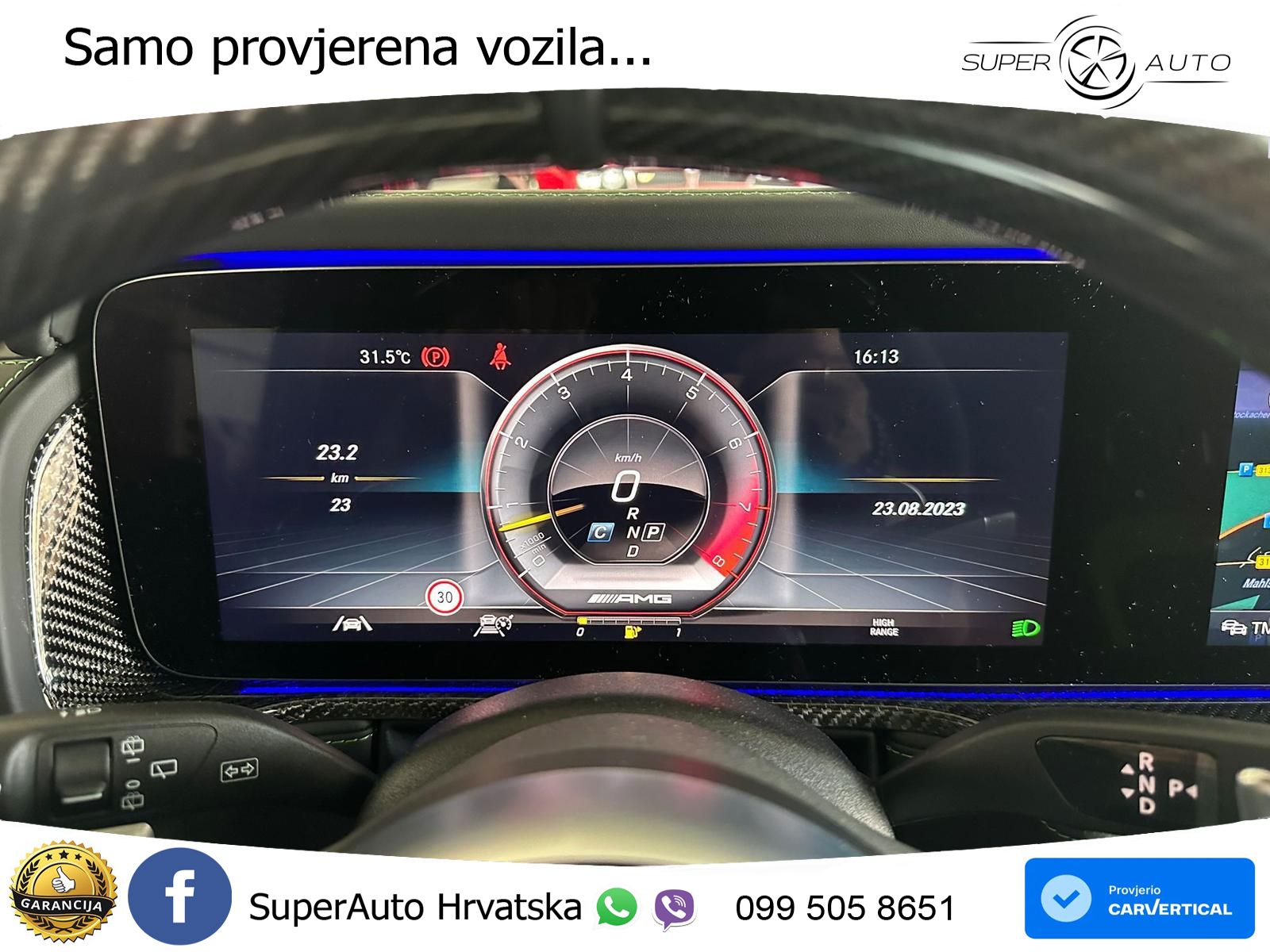 Mercedes AMG G 63 Long V8 (585 KS) 4MATIC 9G-TRONIC AMG SPEEDSHIFT PLUS ZRAČNI+ACC+4xGR SJED+360