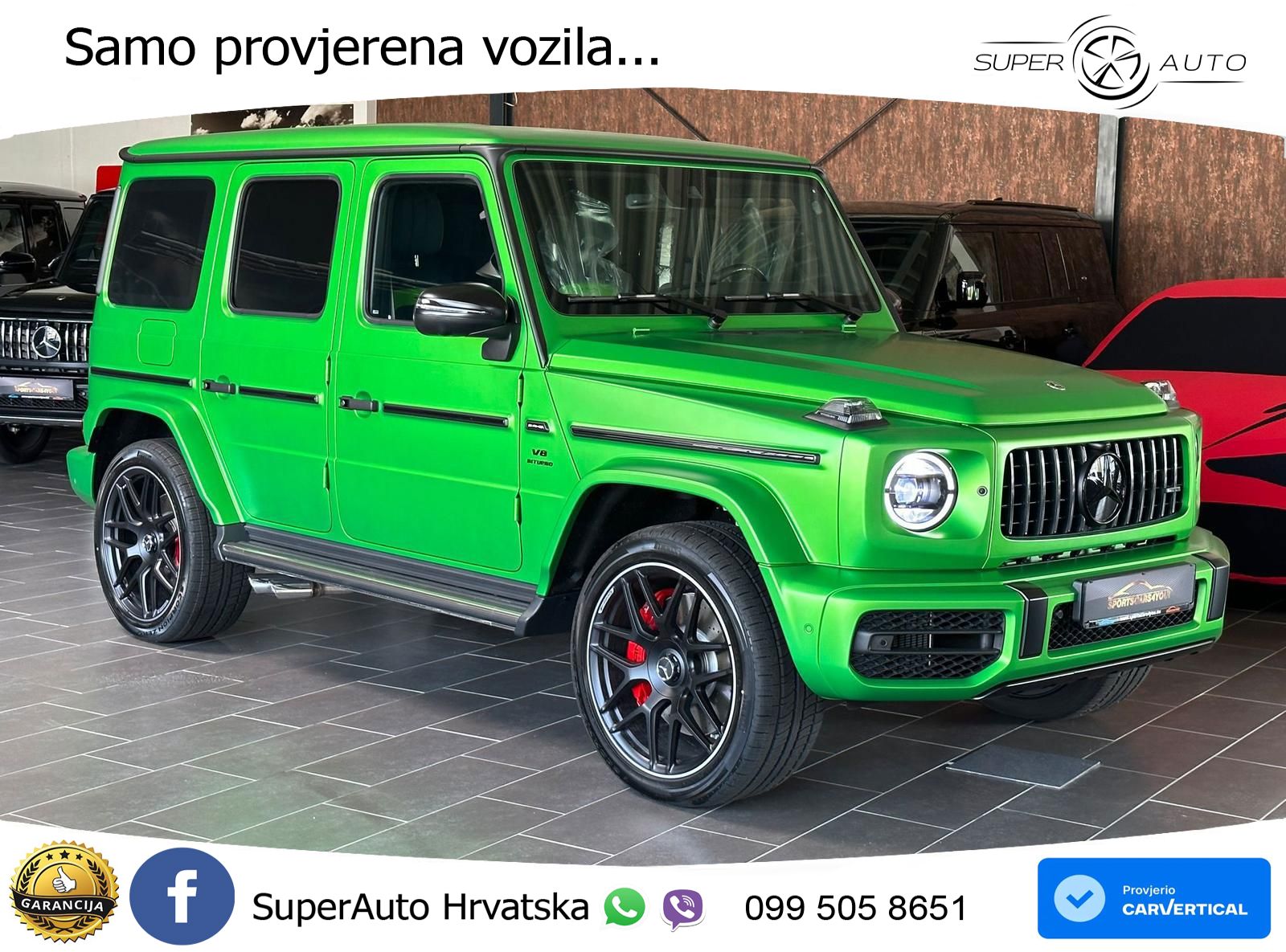 Mercedes AMG G 63 Long V8 (585 KS) 4MATIC 9G-TRONIC AMG SPEEDSHIFT PLUS ZRAČNI+ACC+4xGR SJED+360