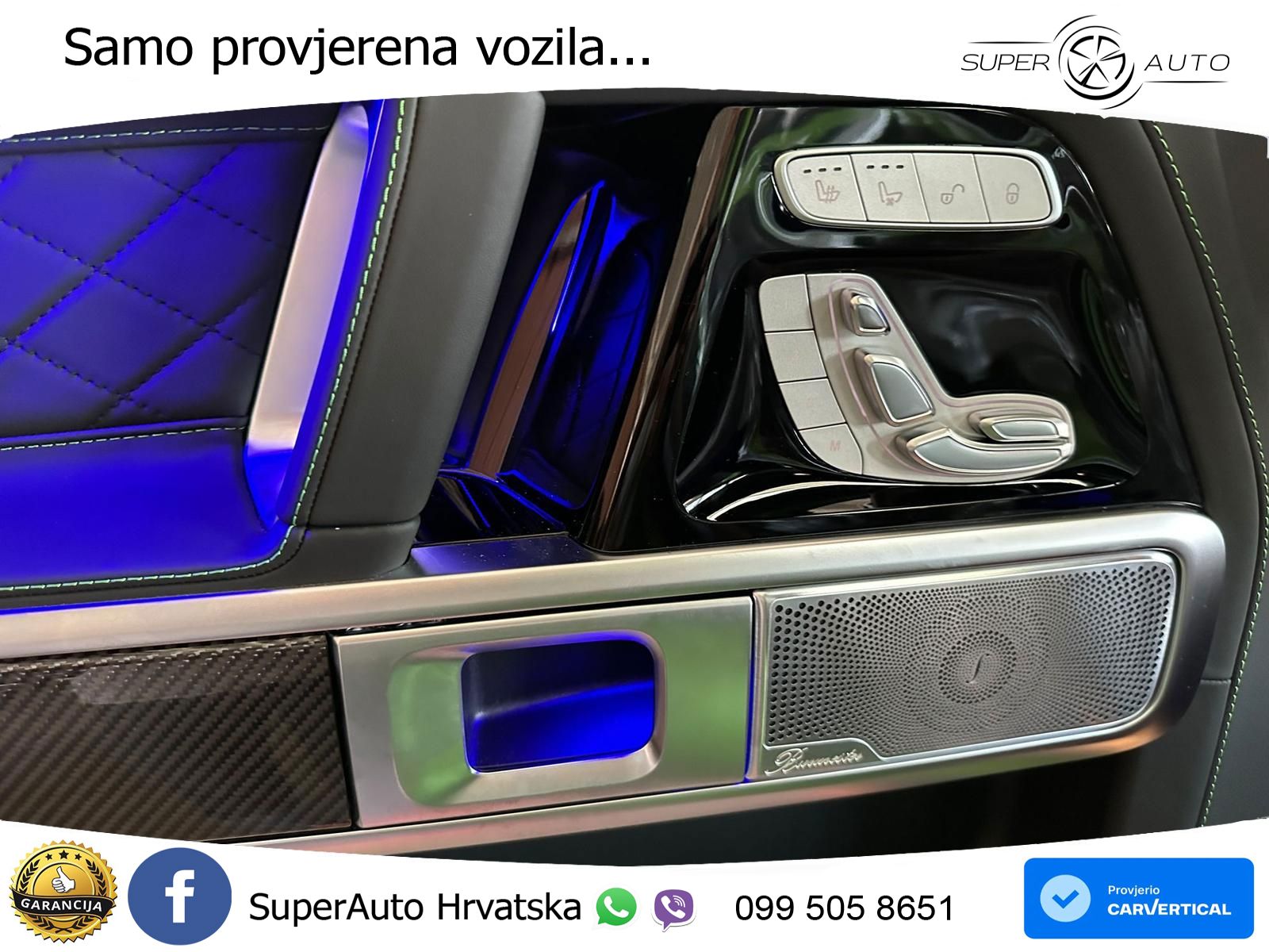 Mercedes AMG G 63 Long V8 (585 KS) 4MATIC 9G-TRONIC AMG SPEEDSHIFT PLUS ZRAČNI+ACC+4xGR SJED+360