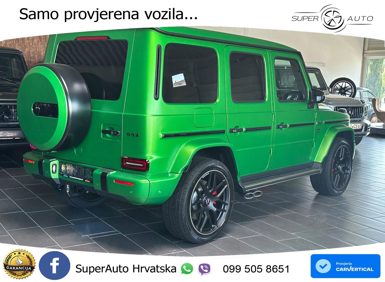 Mercedes AMG G 63 Long V8 (585 KS) 4MATIC 9G-TRONIC AMG SPEEDSHIFT PLUS ZRAČNI+ACC+4xGR SJED+360